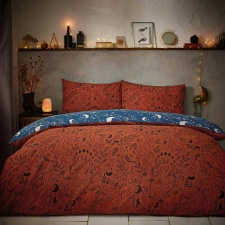 Furn Witchy Vibes Reversible Duvet Cover Set - Rust - King