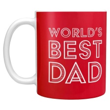 England FA Worlds Best Dad Mug - Red/White - One Size