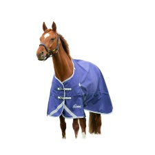 Shires Highlander Original Lite Horse Turnout Rug & Neck Cover - Navy - 5´ 6"