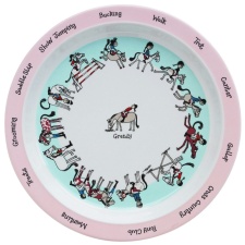 Tyrrell Katz Horse Dinner Plate - White/Pink - One Size