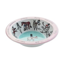 Tyrrell Katz Horse Bowl - White/Pink - One Size