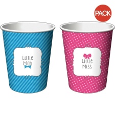 Creative Party Baby Shower Party Cup (Pack of 8) - Pink/Blue/White - One Size