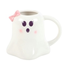 Something Different Miss Boo Ghost Mug - White/Violet/Baby Pink - One Size