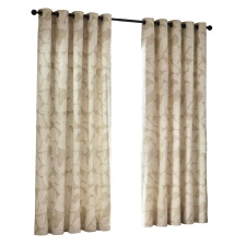 Hoem Brinn Abstract Eyelet Curtains - Natural - 72in x 90in