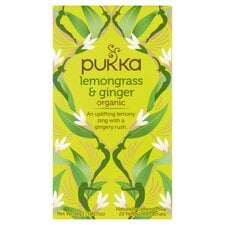 Pukka Organic 20 Lemongrass & Ginger Tea Bags 36G