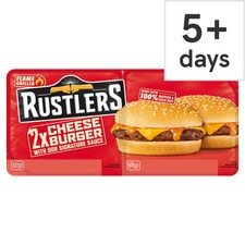 Rustlers 2 Flame Grilled Cheese Burgers 264G