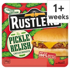 Rustlers Pickle Relish Cheeseburger 169g