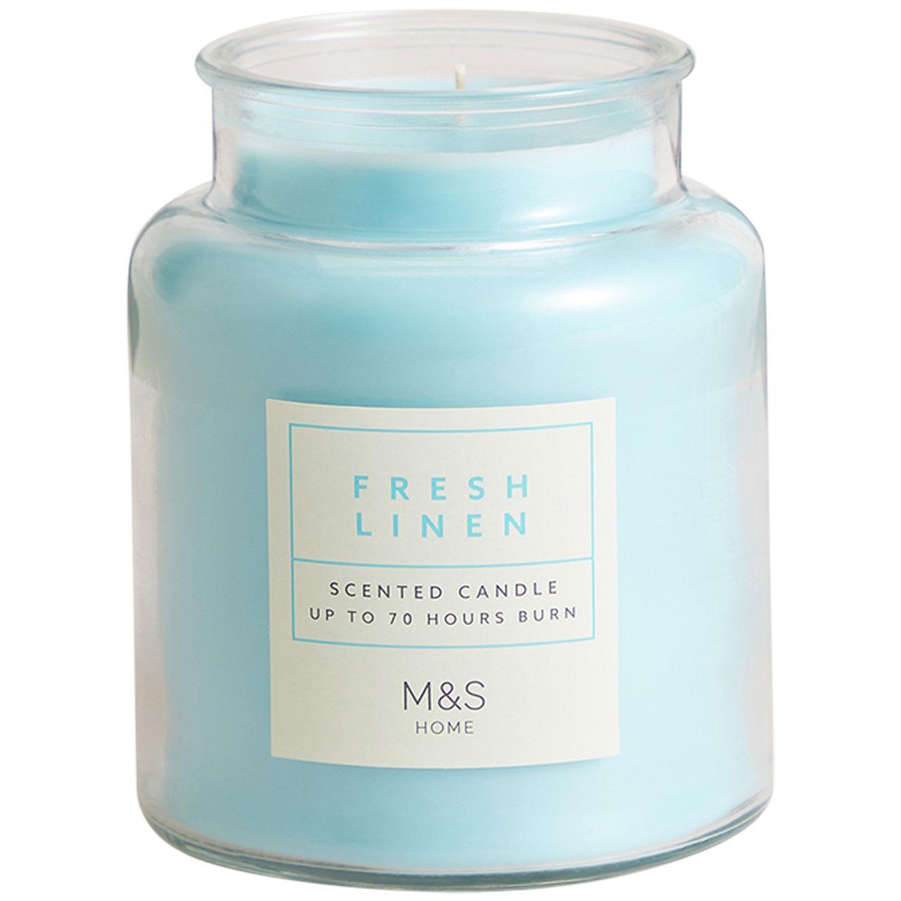 M&S Fresh Linen Jar Candle