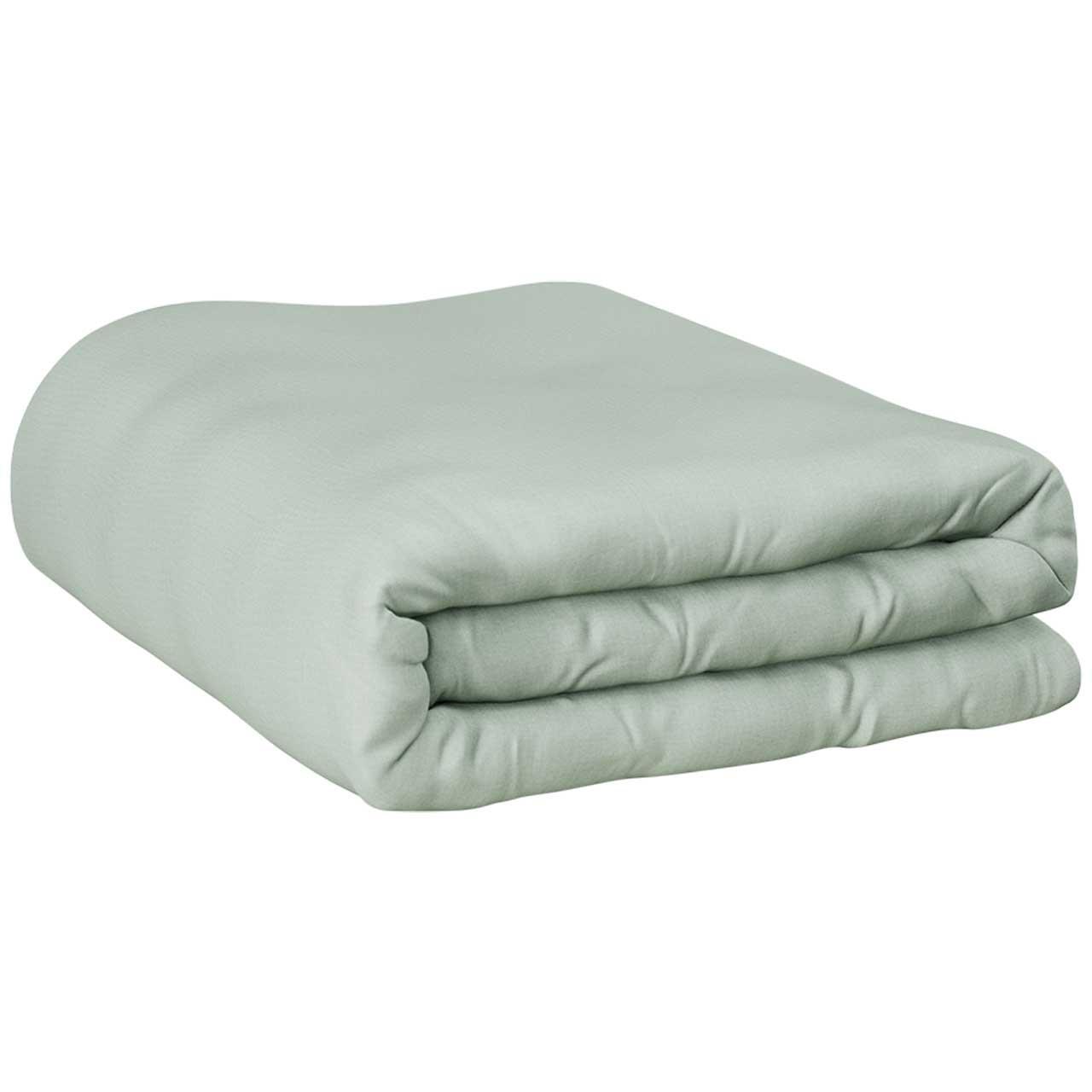 M&S Cotton Rich Duvet Cover, Single, Duck Egg