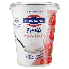 FAGE FRUITS STRAWBERRY GREEK STRAINED YOGHURT 380g