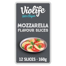 Violife Vegan 12 Mozzarella Flavour Slices Cheese Alternative 160G