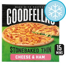 Goodfella's Stone Baked Thin Cheese & Ham Pizza 351G