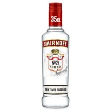 Smirnoff Red No.21 Label Vodka Bottle 37.5% Vol 35cl