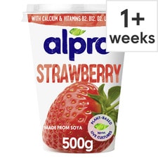 Alpro Strawberry Dairy Free Soya Yoghurt Alternative 500g