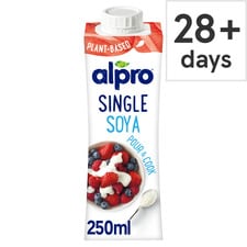 Alpro Soya Chilled Dairy Free Alternative to Cream 250ml