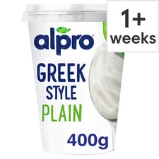 Alpro Greek Style Plain Dairy Free Yoghurt Alternative 400g