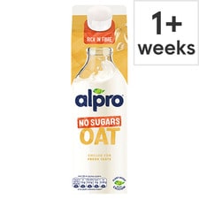 Alpro Oat No Sugar Chilled Dairy Free Drink 1L