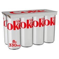 Diet Coke Cans 8 x 330ml