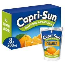 Capri Sun No Added Sugar Orange 8 X 200Ml