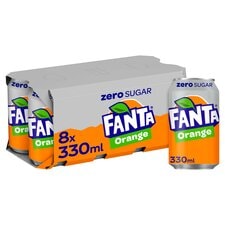 Fanta Zero Orange 8x330ml