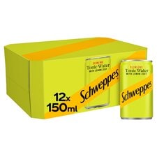 Schweppes Slimline Tonic With Lemon 12X150ml