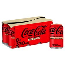 Coca Cola Zero Sugar Zero Caffeine 8X330ml