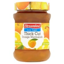 Streamline Reduced Sugar Thick Cut Orange Marmalde 340G