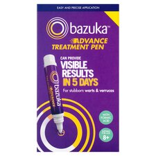 Bazuka Advance Treatment Pen For Stubborn Warts & Verrucas 3ml