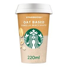 Starbucks Oat Based Vanilla Macchiato Iced Coffee, Plant-Based 220ml