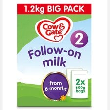 Cow & Gate 2 Follow On Baby Milk Formula Powder 6-12 Months Big Pack 1.2kg