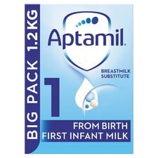 Aptamil 1 First Infant Baby Milk Formula Powder from Birth Big Pack 1.2kg