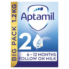 Aptamil 2 Follow On Baby Milk Formula Powder 6-12 Months Big Pack 1.2kg