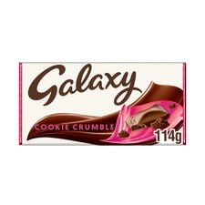 Galaxy Cookie Crumble & Milk Chocoalte Bar 114g