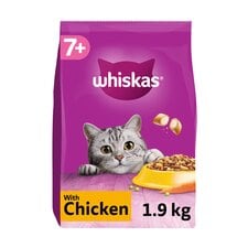 Whiskas 7+ Senior Dry Cat Food Biscuits Chicken 1.9kg