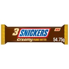 Snickers Creamy Peanut Butter Chocolate Trio Bar 3 X 18.25G