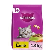 Whiskas 1+ Adult Dry Cat Food Biscuits Lamb 1.9kg