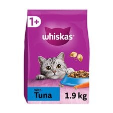 Whiskas 1+ Adult Dry Cat Food Biscuits Tuna 1.9kg