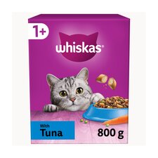 Whiskas 1+ Adult Dry Cat Food Biscuits Tuna 800g