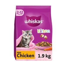 Whiskas Kitten Dry Cat Food Biscuits Chicken 1.9Kg