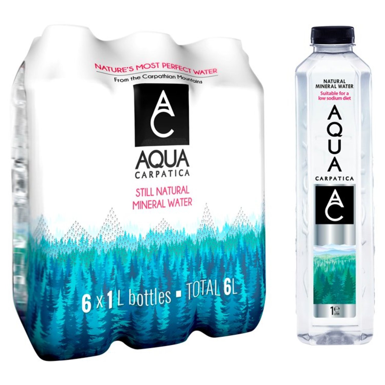 AQUA Carpatica Still Natural Mineral Water Low Sodium & Nitrates