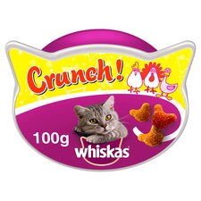 Whiskas Crunch Tasty Topping Cat Treat Biscuits 100g