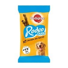 Pedigree Rodeo Duos Adult Dog Treats Chicken & Bacon 123g