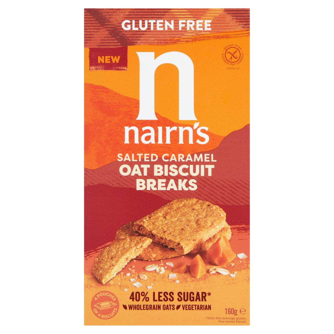 Nairns Gluten Free Salted Caramel Biscuit Breaks