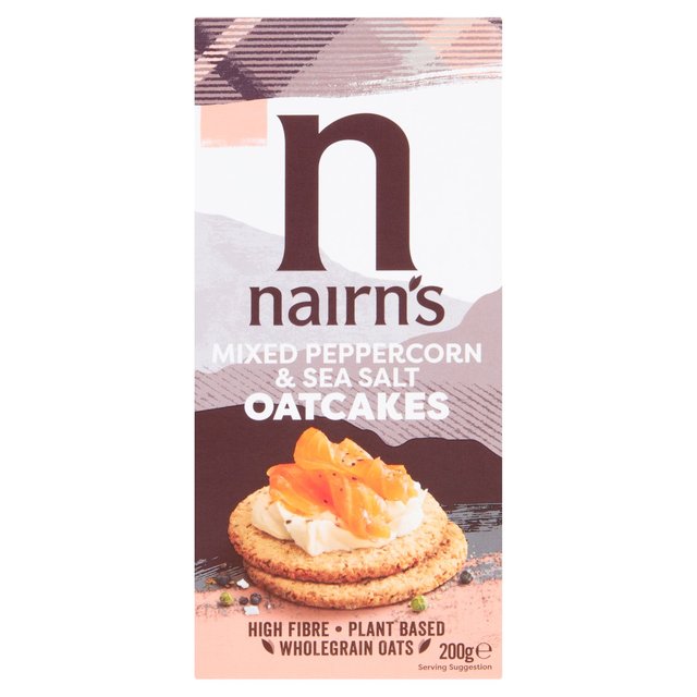 Nairn's Sea Salt & Mixed Peppercorn Oatcakes