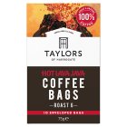 Taylors 10 Hot Lava Java Coffee Bags 75G