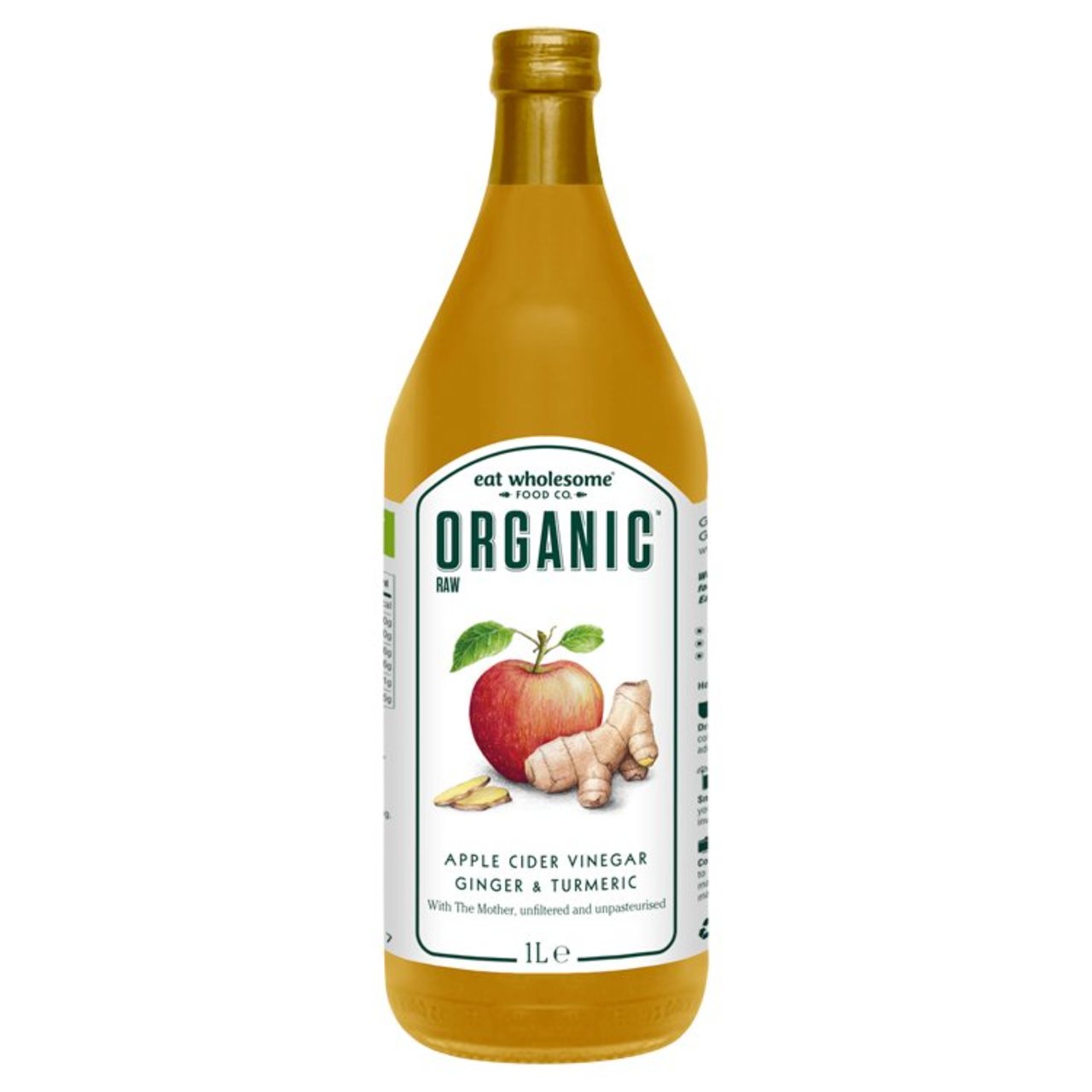 Eat Wholesome Organic Ginger & Turmeric Raw Apple Cider Vinegar