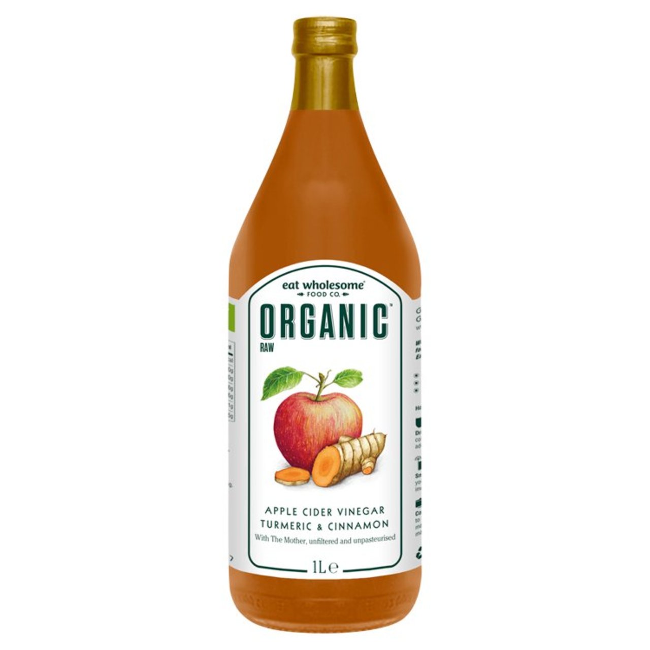 Eat Wholesome Organic Turmeric & Cinnamon Raw Apple Cider Vinegar