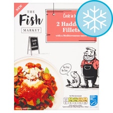 The Fish Market 2 Haddock Fillets Mediterranean Sauce 280G