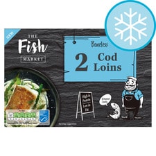 THE FISH MARKET 2 BONELESS COD LOINS 300g