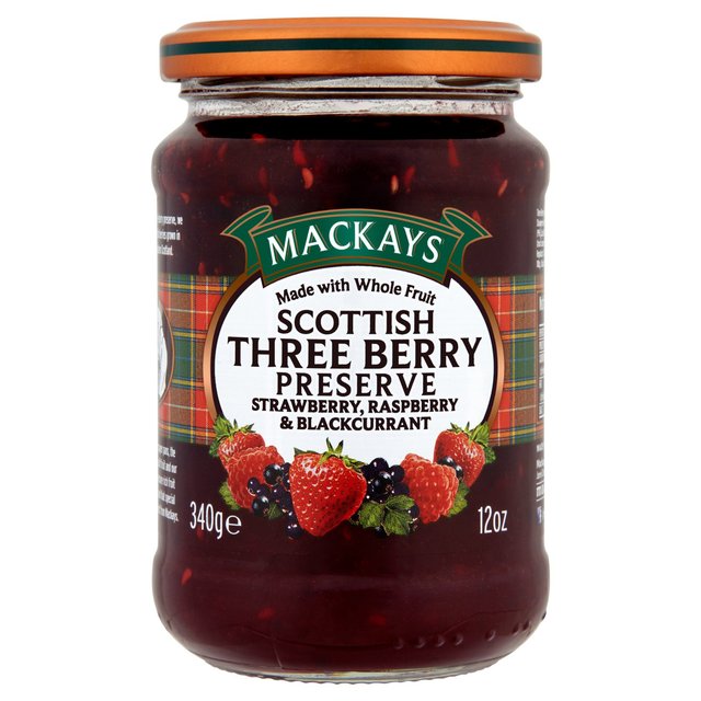 Mackays Scottish Three Berry Preserve 340g